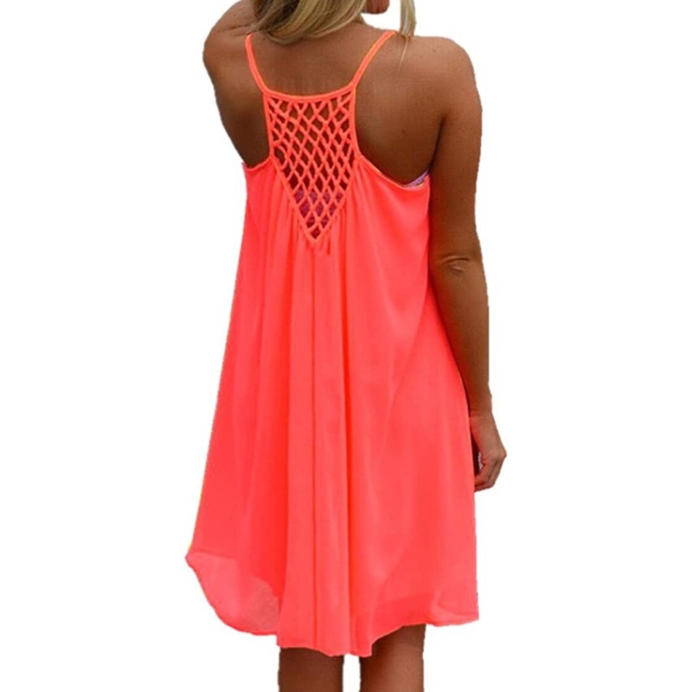 ReachMe Womens Spaghetti Strap Bathing Suit Cover Up